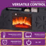 Rosan 70" W Manufactured Wood TV Stand with Electric Fireplace