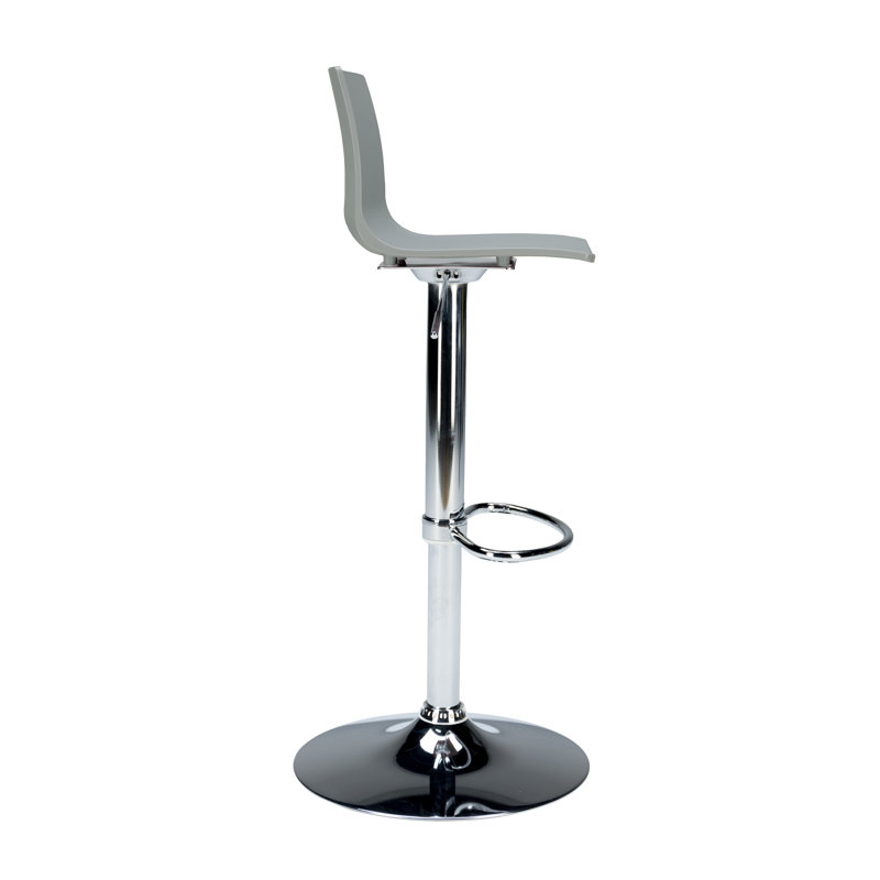Imola Adjustable Height Bar Stool, Grey