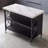 Marble movable kitchen island, metal base material