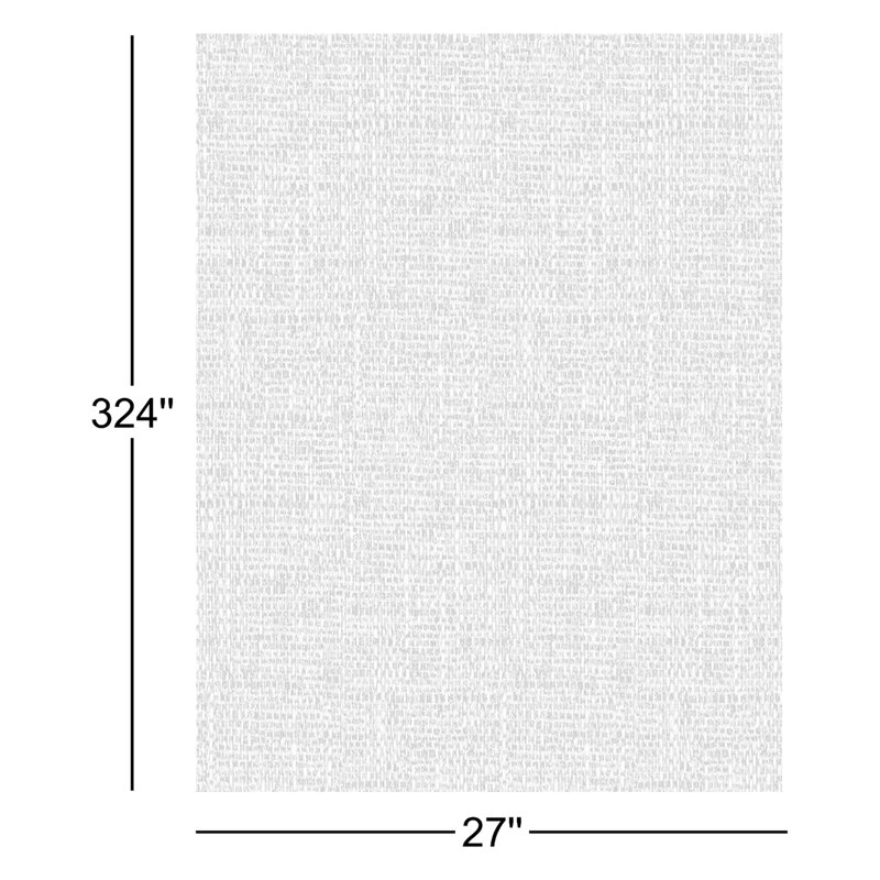 Rouleau de papier peint tissé Rafi L 27 pi x l 27 po Rafi, Blanc