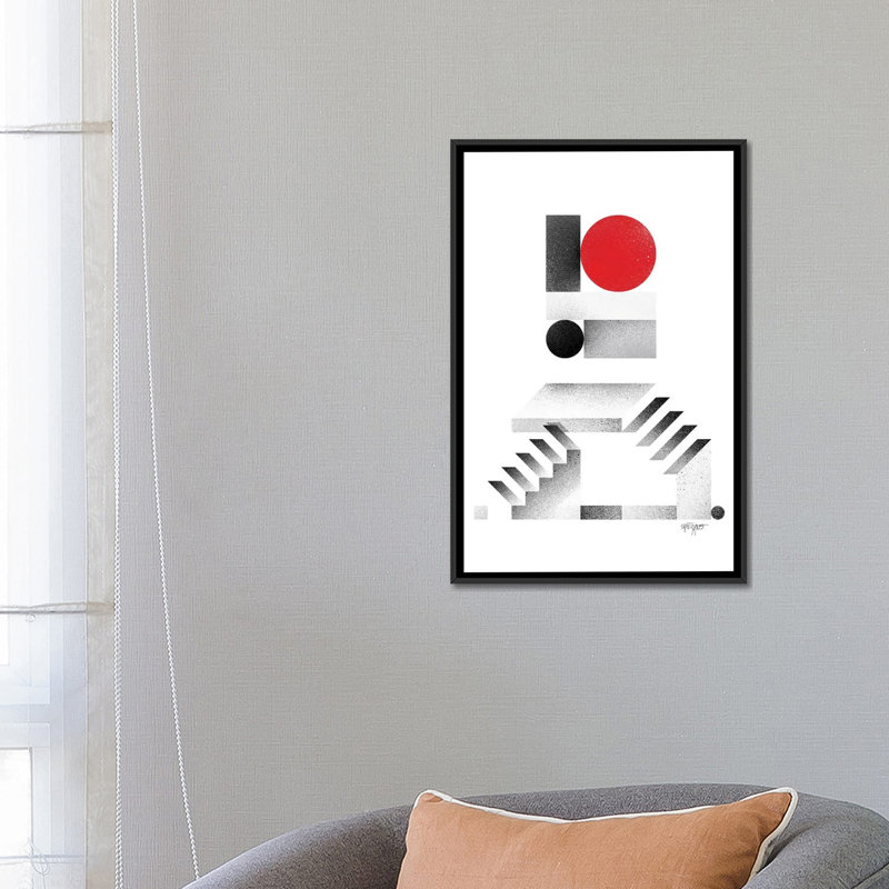 Openspace Openspace III by Antony Squizzato - Print, 26" H x 18" W x 1.5" D, Black Framed Canvas, No Mat