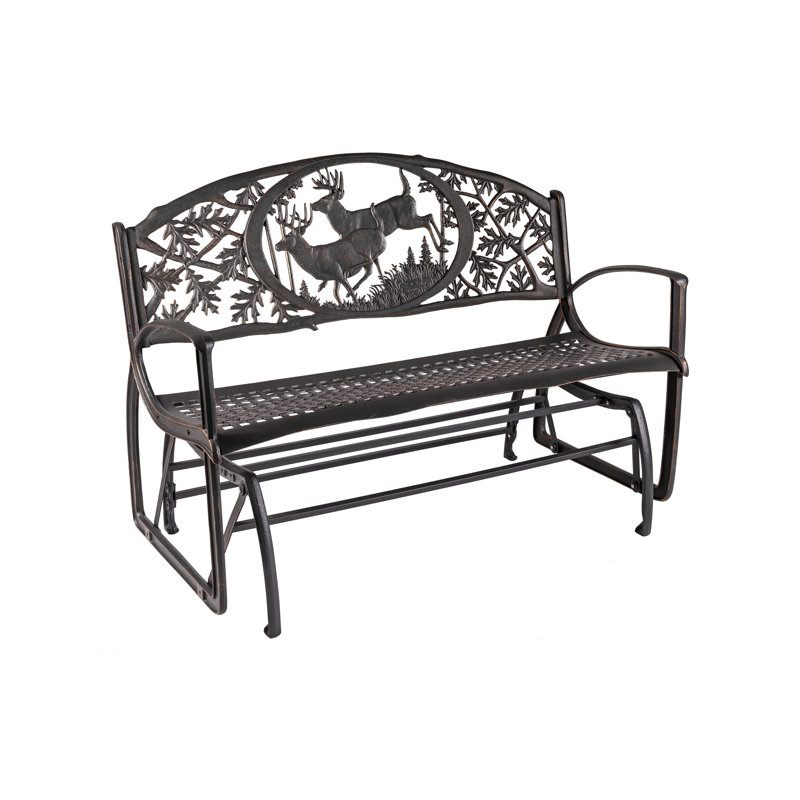 Whitetail Bucks Glider Bench