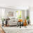 3-Piece Tempered Glass Surface Coffee Table Set