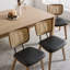 Chaise d'appoint rembourrée en similicuir et finition en bois de noyer-1539605119-1539605115