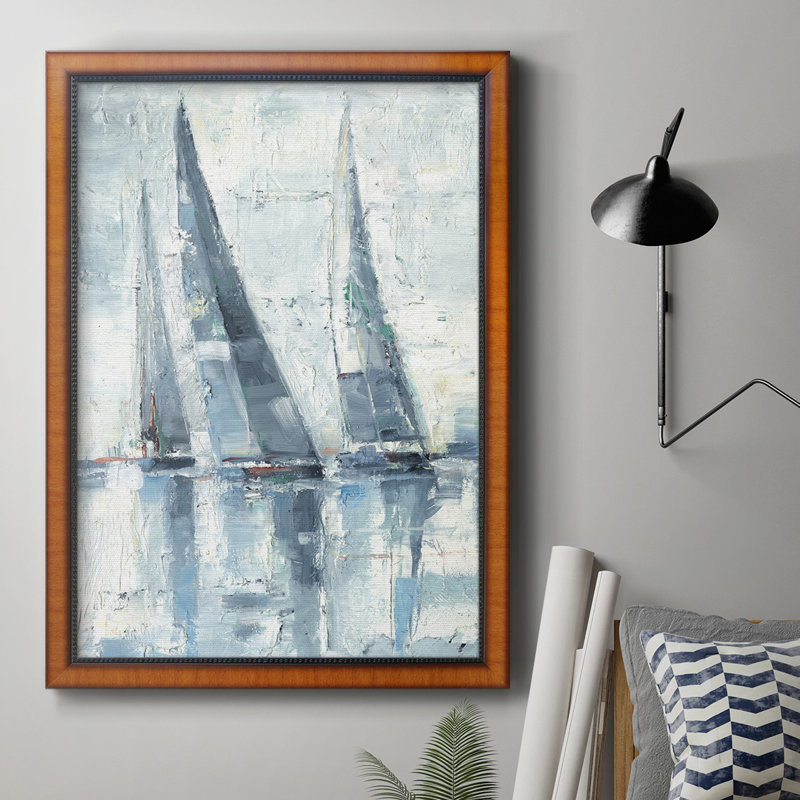 Regatta II, toile encadrée de qualité supérieure - prête à être accrochée, H 20 po x l 16 po x P 2,5 po