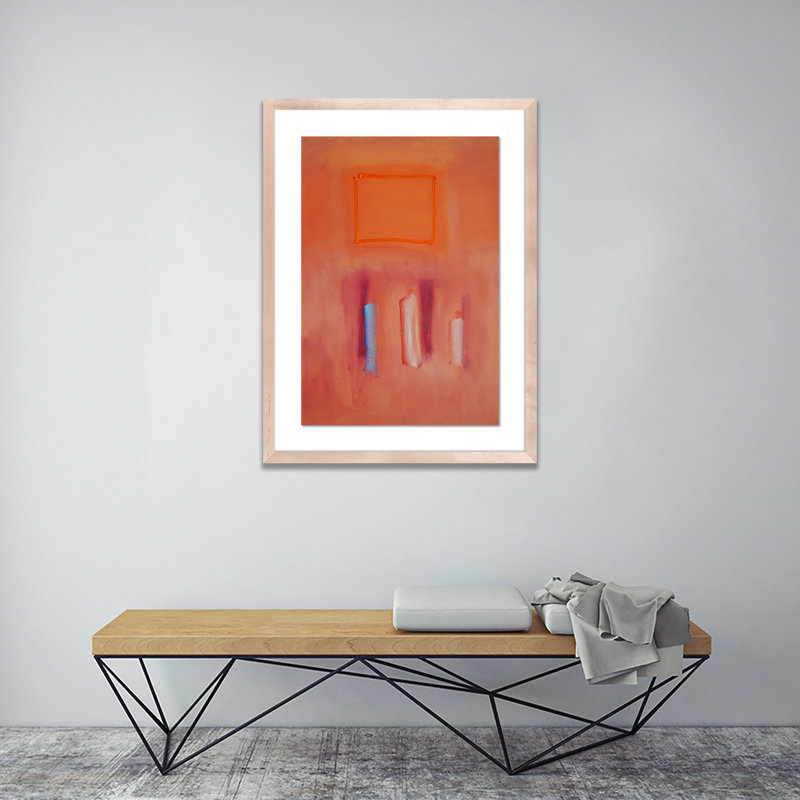 Orange Souk II Print by Charles Stuart, 60" H x 42" W x 2.5" D, Natural