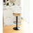 Adjustable Height Swivel Metal Pedestal Bar Stools with Footrest-2123459537