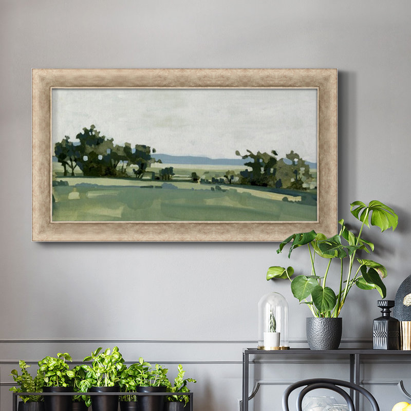 Toile encadrée de qualité supérieure Breezy Landscape III - prête à être accrochée, H 25 po x l 45 po x P 1,25 po