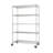 48" W x 24" D x 72" H 5 Tier Wire Shelving with Wheels-1087168337