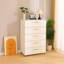 Commode 5 tiroirs avec poignées - Armoire de rangement moderne