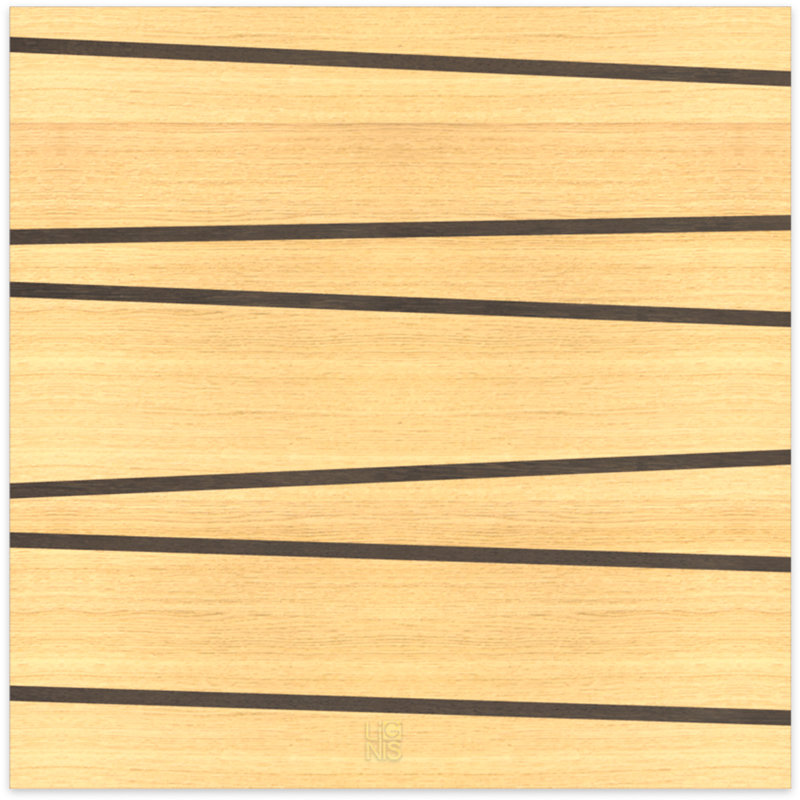 Dolcevita Lines One - No Frame Print on Wood