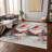 Machine Washable Indoor/Outdoor Christmas Gnome Xhevrie Ivory Rug-872981223