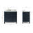 Flynt 37'' Single Bathroom Vanity with Carrara Marble Top-64627231