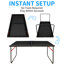 Table de ping-pong pliable de 137 cm (4,5 pieds), avec filet et 2 raquettes. Facile à ranger - 137 x 76 x 67 cm (54 x 30 x 26,4 pouces) - MDF - 1 pièce - Violet - Pliable et portable-136228688