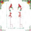 36"H Set Of 2 Christmas Metal Cardinal "JOY" And "NOEL" With Bell Yard Stake Or Wall Decor(KD,Two Function)