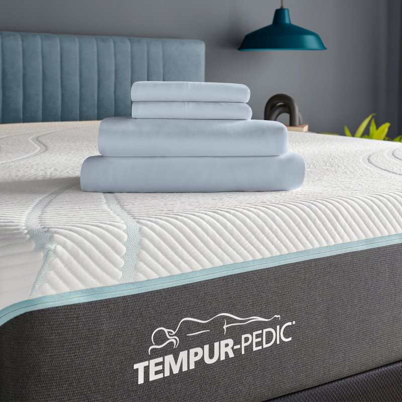 Tempur-Rayon from Bamboo Sheet Set, Cal King Sheet Set + 1 Fitted Sheet/2 Pillowcases, Sleepy Blue
