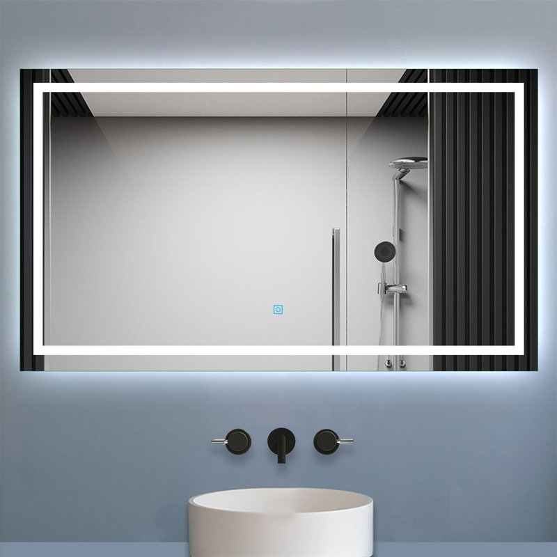 Charolet Rectangle Mirror, 80cm H x 110cm W