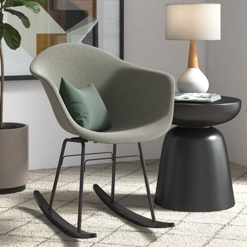 Chaise berçante TA UP, Gris, Noir