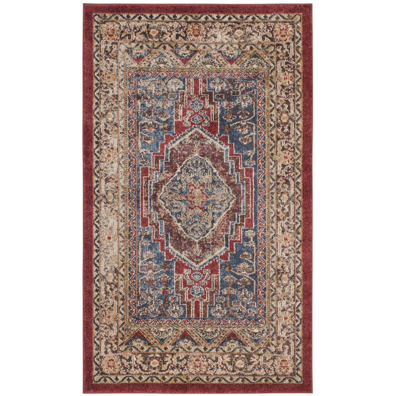 Ameesha Oriental Hand Woven Area Rug, Rectangle 91 x 152 cm