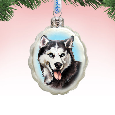 3'' Glass Holiday Shaped Ornament