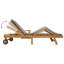 195cm Long Teak Sun Lounger-428457919