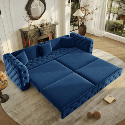 89" Extra Large Multifunctional Sofa Bed