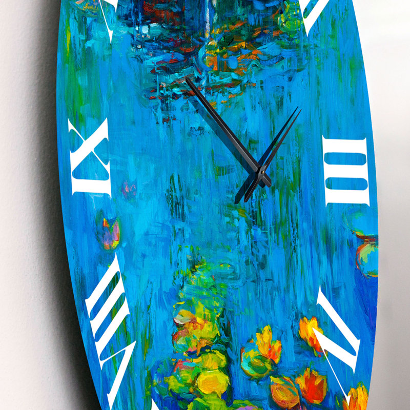 Boat In Lake - Horloge murale nautique et côtière, Petit