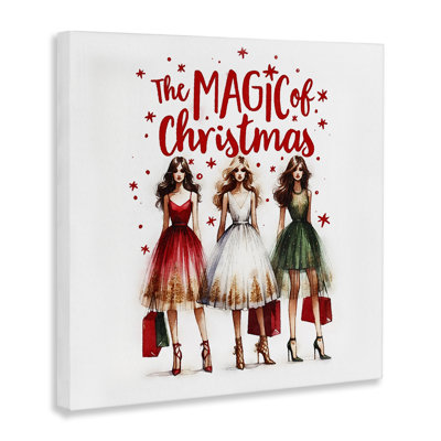 Art mural sur toile Glam Magic Of Christmas par Amanda Greenwood