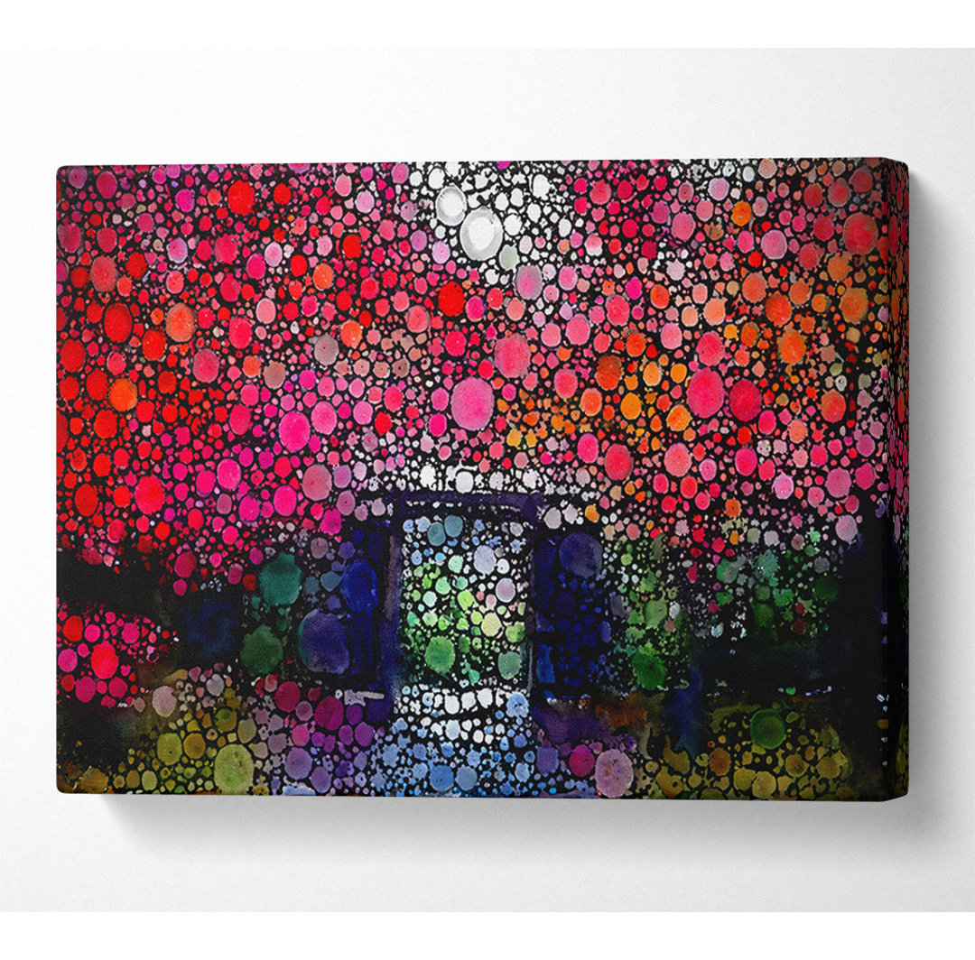 Kreise im Garten - Kunstdrucke auf Leinwand - Wrapped Canvas