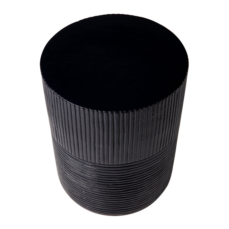 Provenance Signature Outdoor Round Side Table, Coal, 14"