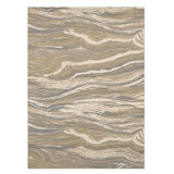 Kismet Abstract Area Rug in Beige