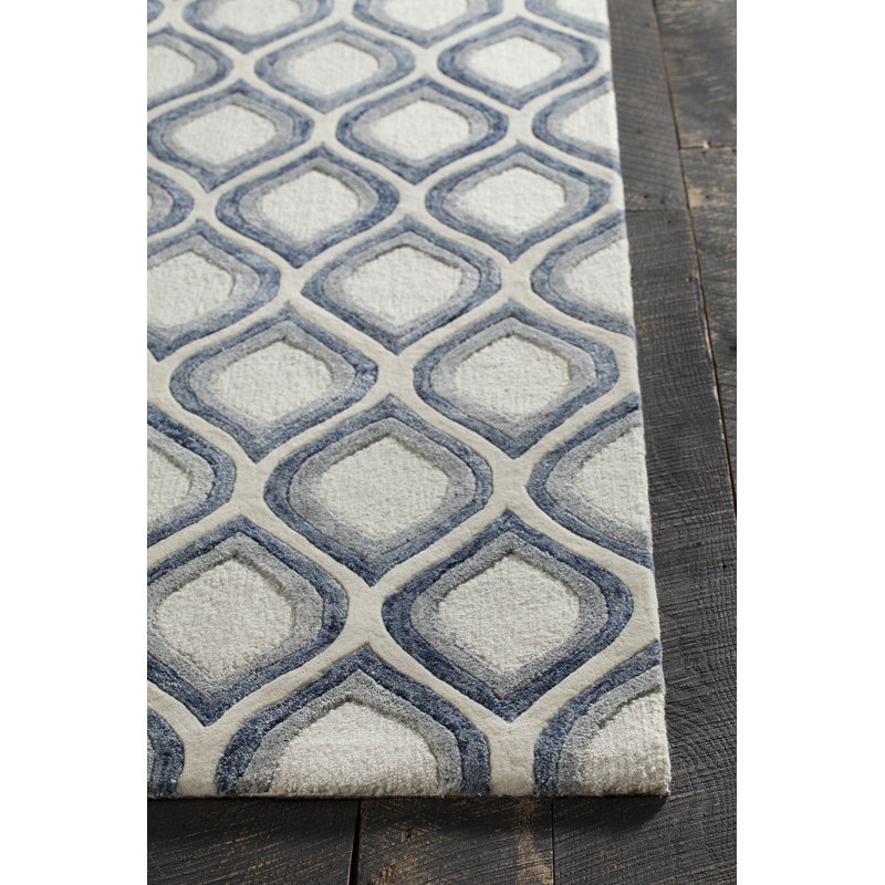 Delong Performance Wool Geometric Indoor Rug, Rectangle 7'9" x 10'6"