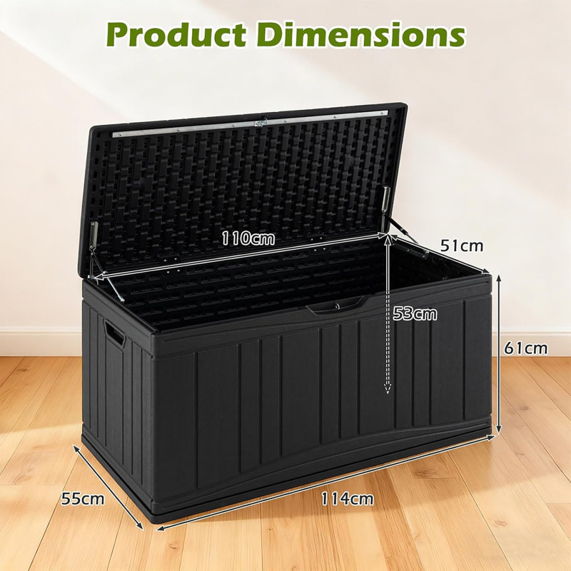 Flash W Deck Box, Black