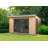 13.3 x 11.2 Ft. Tongue and Groove Log Cabin with Installation Service
