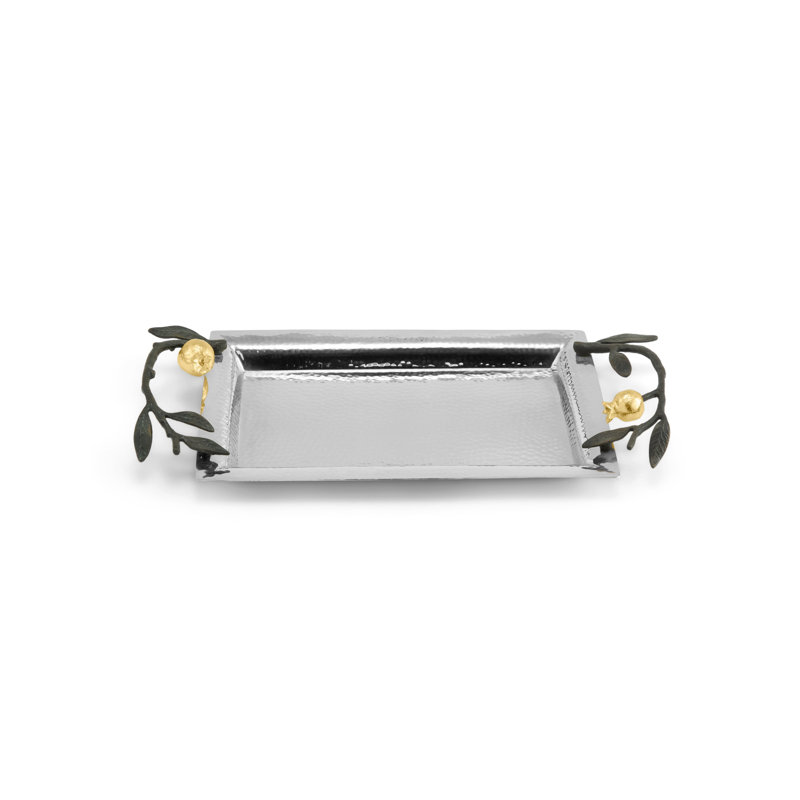 Pomegranate Serving Tray, 1.5" H x 12" W x 6" D