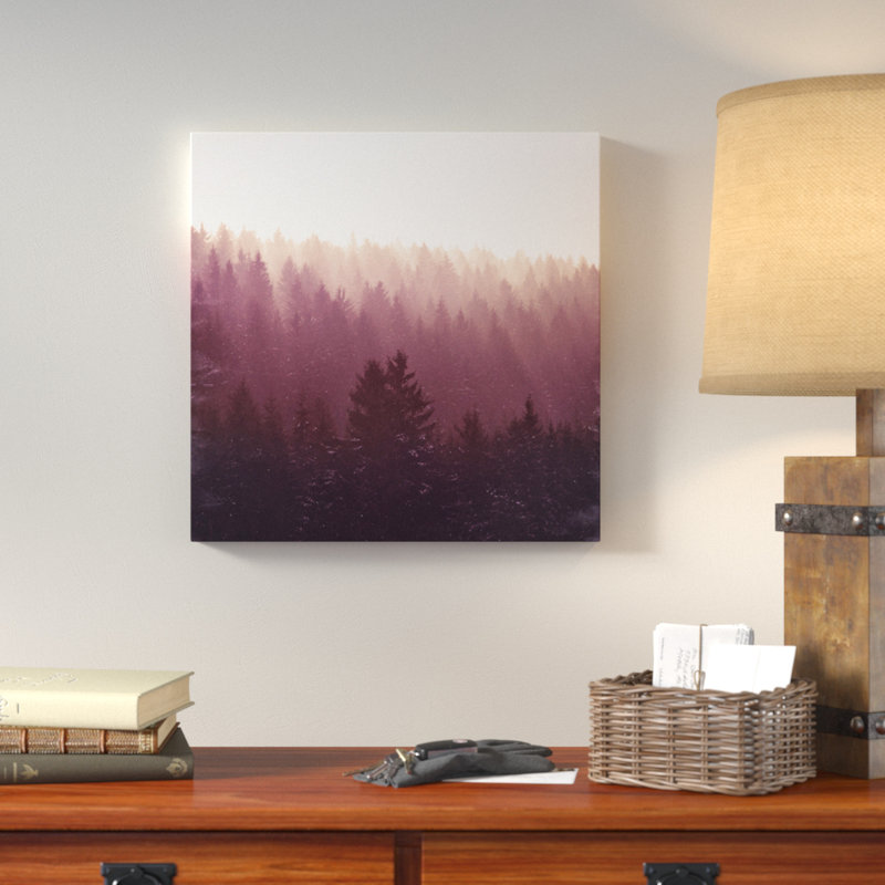 « chasse-feu », impression sur toile tendue, H 18 po x l 18 po x P 1,5 po, Toile avec cadre noir, Pas de tapis