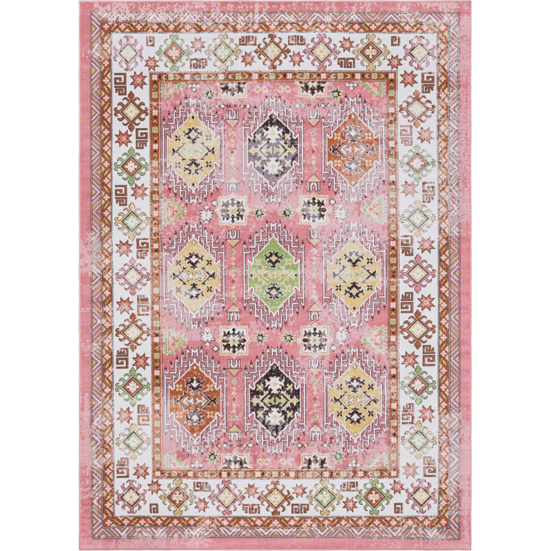 Devers Geometric Indoor Rug, Rectangle 7'1" x 10'