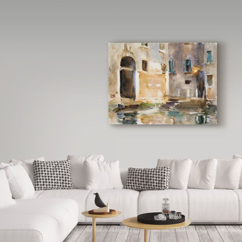 «Venice» par John Singer Sargent, reproduction sur toile, H 14 po x l 19 po x P 2 po