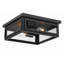 Matte Black 2 - Bulb Outdoor Flush Mount