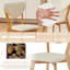 5 -Person Rubberwood Solid Wood Dining Set-1457739163