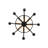 Damascus 8 - Light Steel Dimmable Empire Chandelier