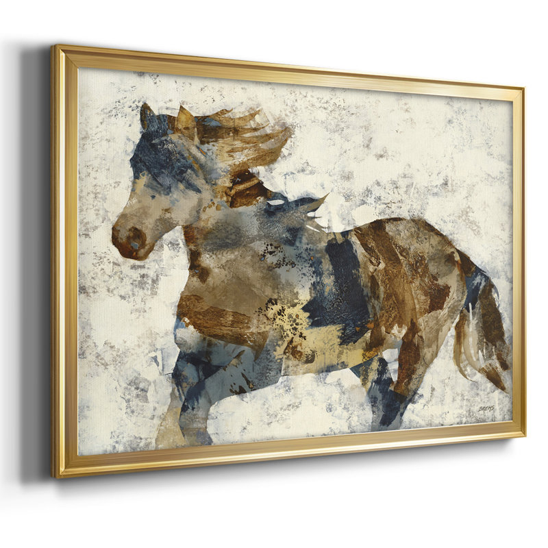 Gallop, reproduction d'art sur toile, Or, H 14 po x l 20 po x P 1,5 po