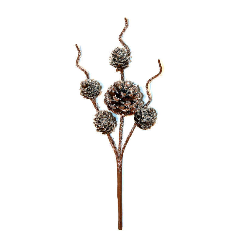 12" Pine Cone Christmas Pick