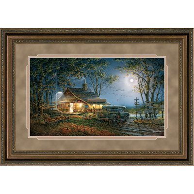 « automne traditions » par terry redlin, reproduction d’art encadrée