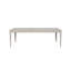 Table à pieds extensible avec incrustation en métal - vanille