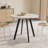 Versatile Circular Dining Table with Industrial Appeal for Various Settings