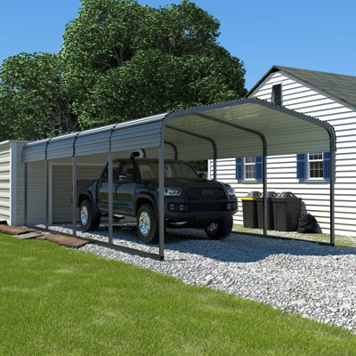 Steel Carport, Galvanized Multiple Sizes