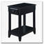Table d'appoint noire avec tablette inférieure-1881443629