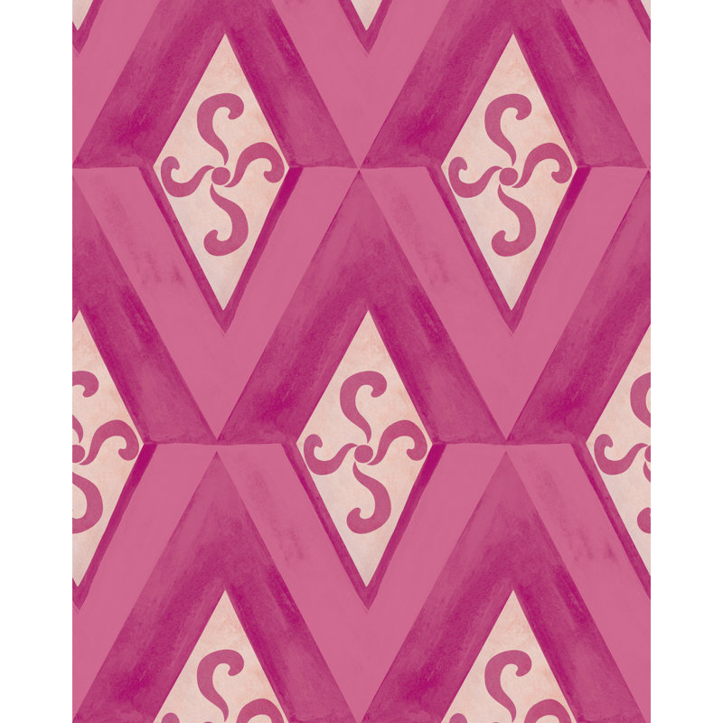 LA DOLCE VITA Wallpaper Roll, Pink/Light Pink