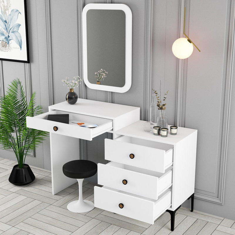 Commode Paucker, Blanc